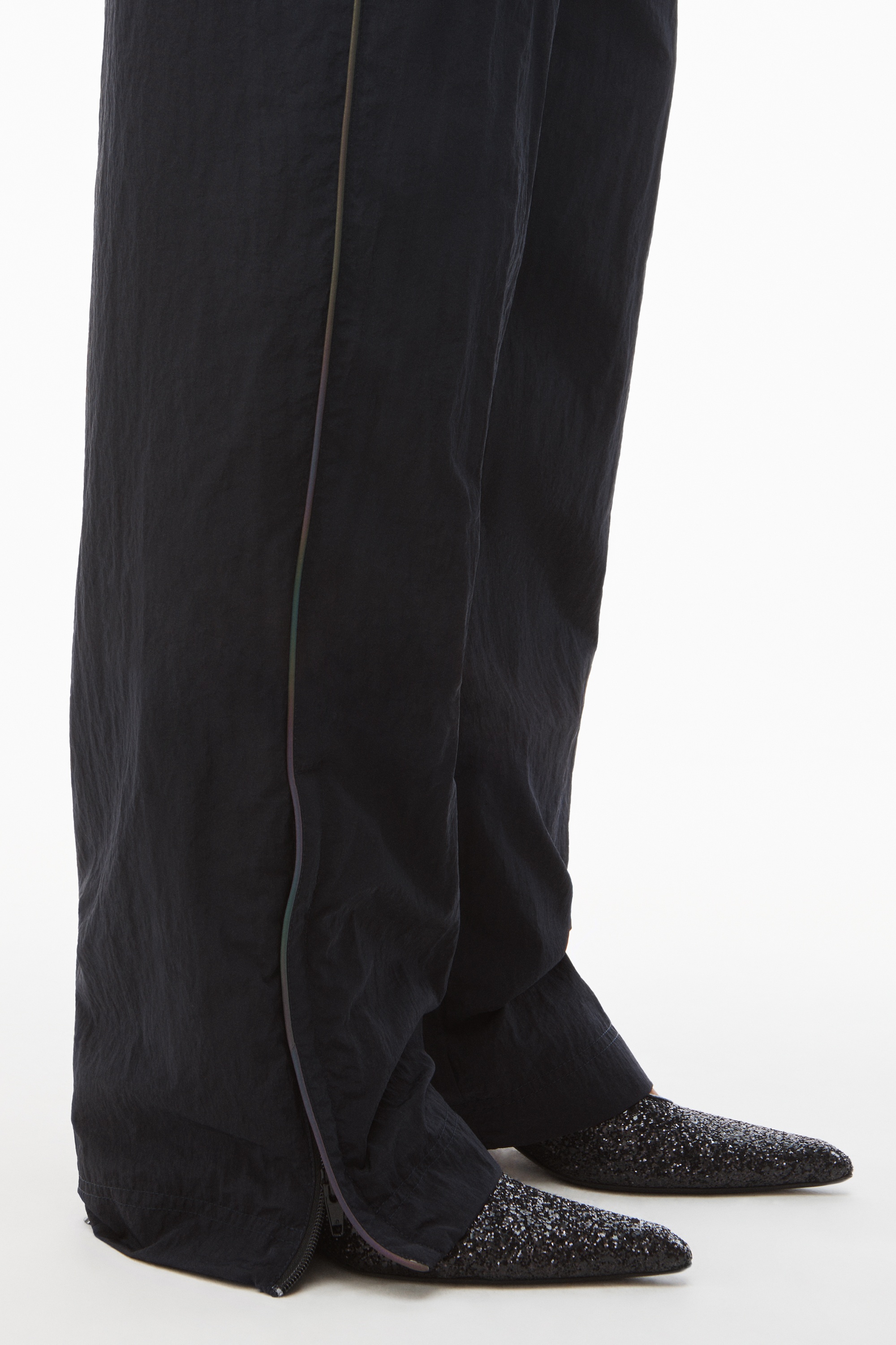 TRACK PANT IN HEAVY WASHED NYLON - 6