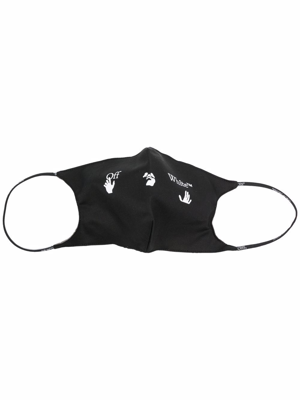 logo-print face mask - 1