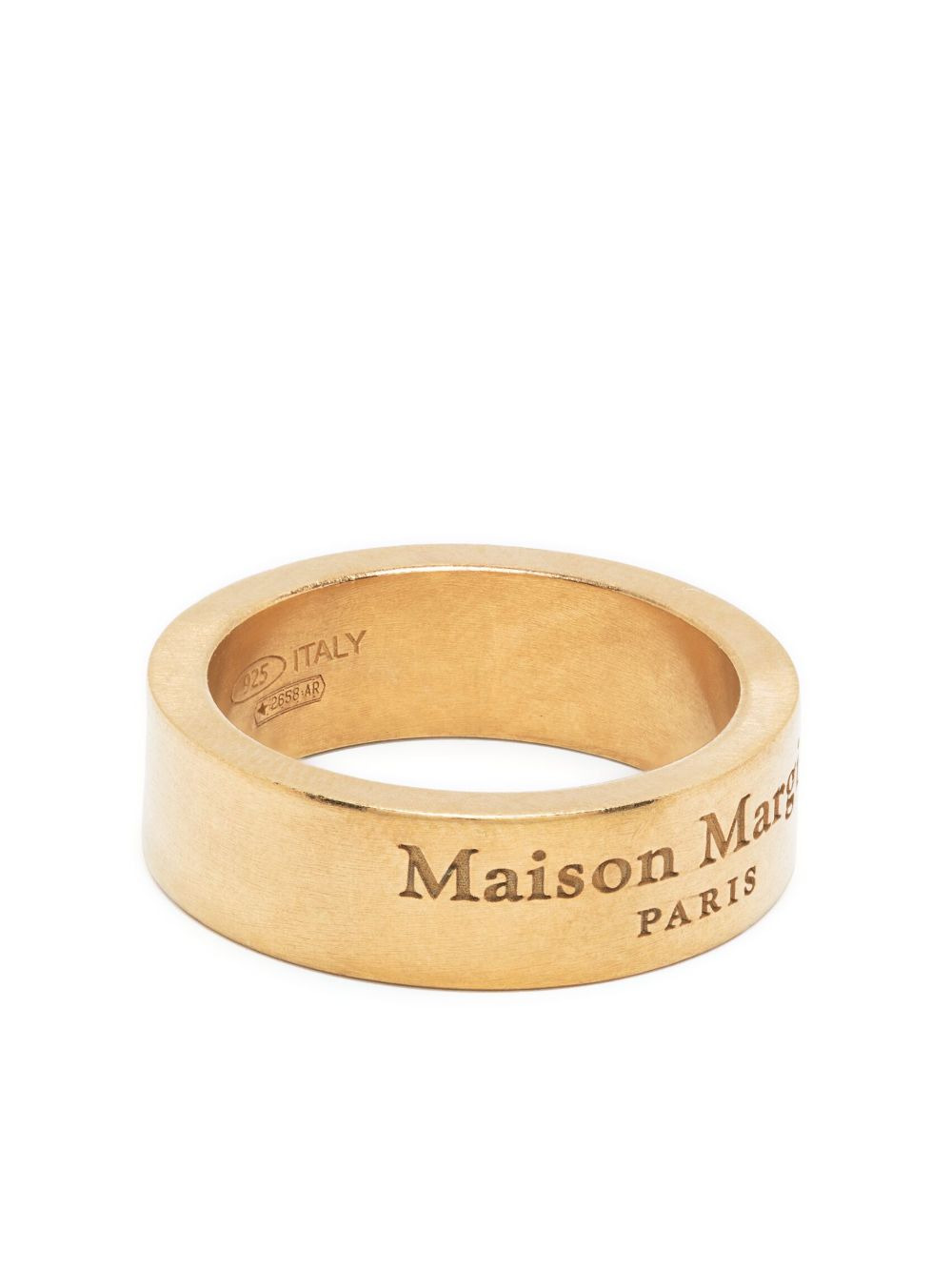 Maison Margiela engraved-logo silver ring - 1