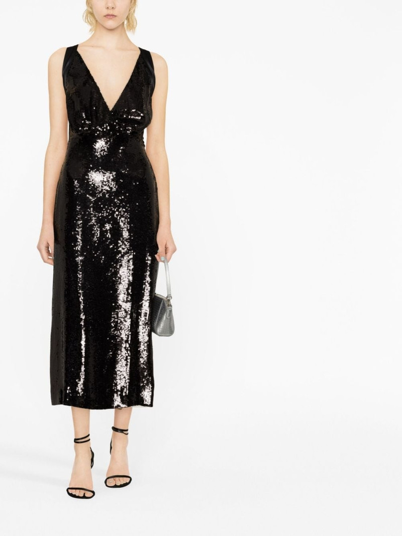 KHAITE The Milo sequinned midi dress outlook