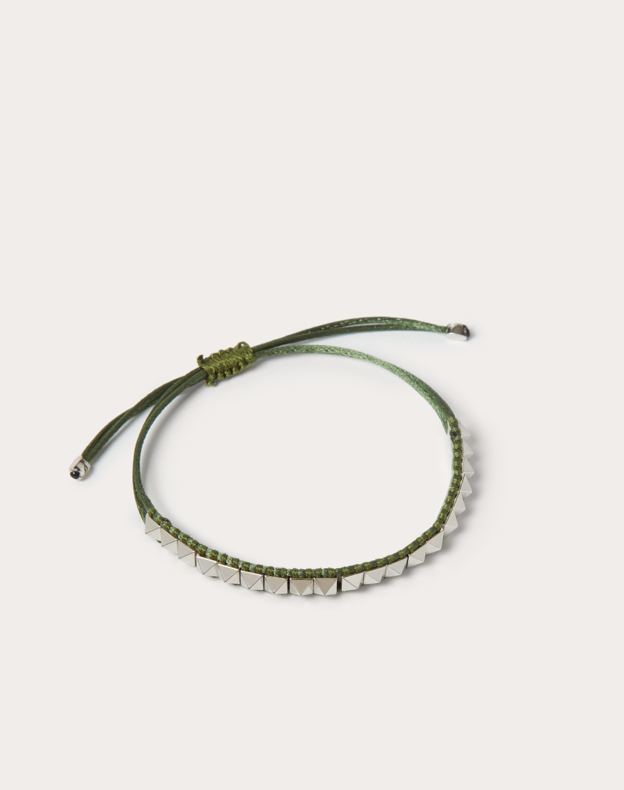 COTTON AND METAL VALENTINO COLOR SIGN BRACELET - 3