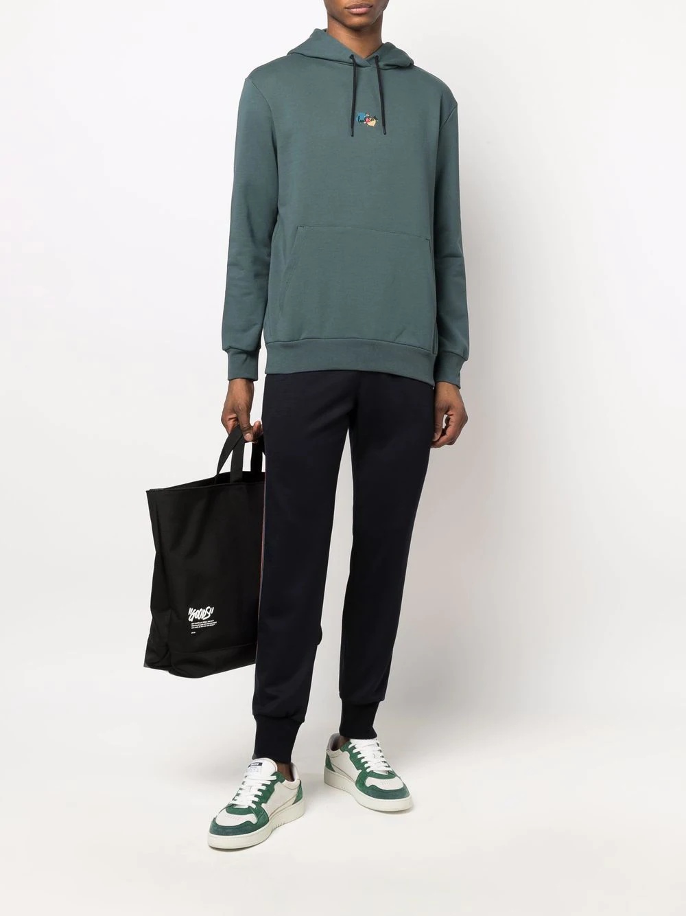 side-stripe tapered track pants - 2