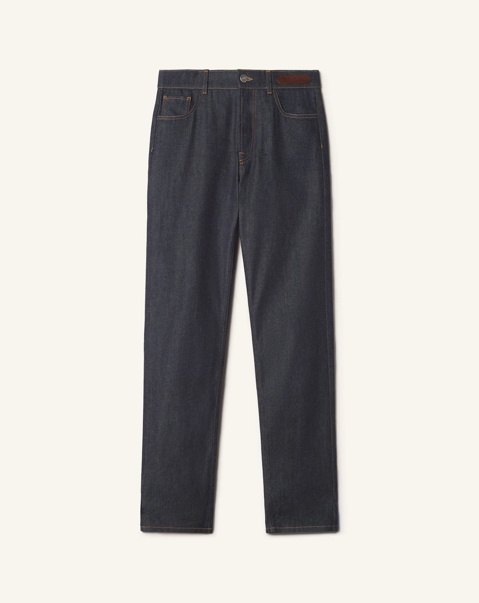 STRAIGHT-LEG DENIM PANTS - 1