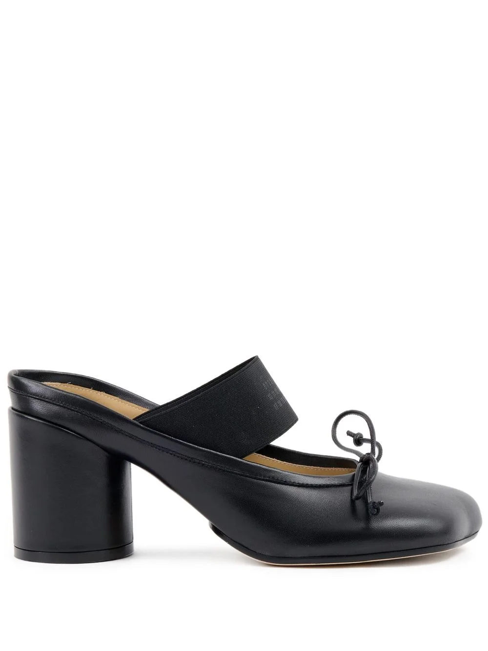 70mm logo-elastic Ballet mules - 1