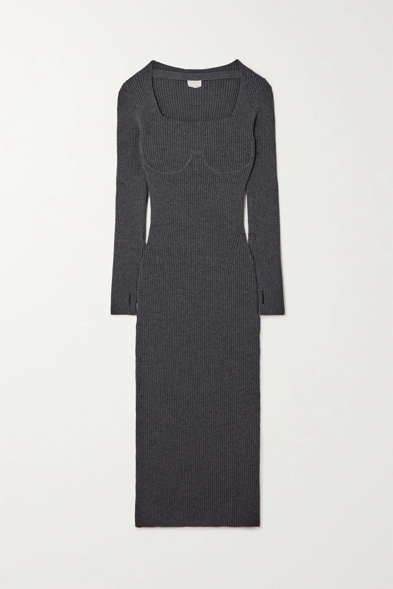 Ribbed wool-blend maxi dress - 1