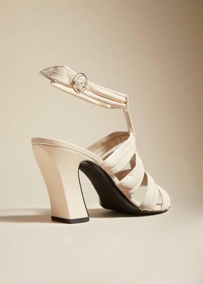 KHAITE The Perth Heel in Cream Leather outlook
