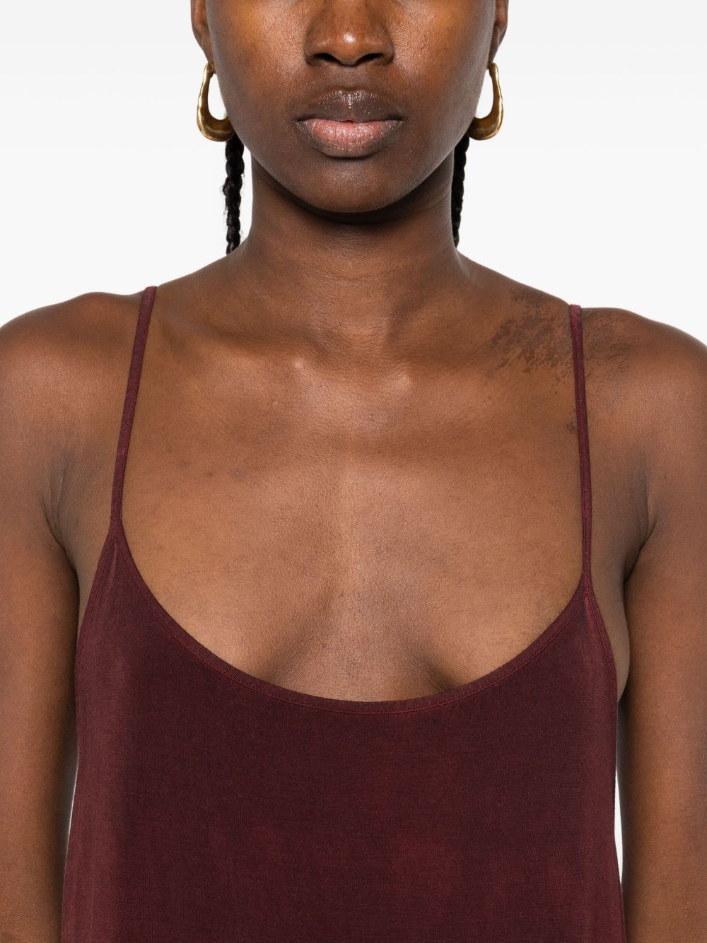 spaghetti-strap slip maxi dress - 5