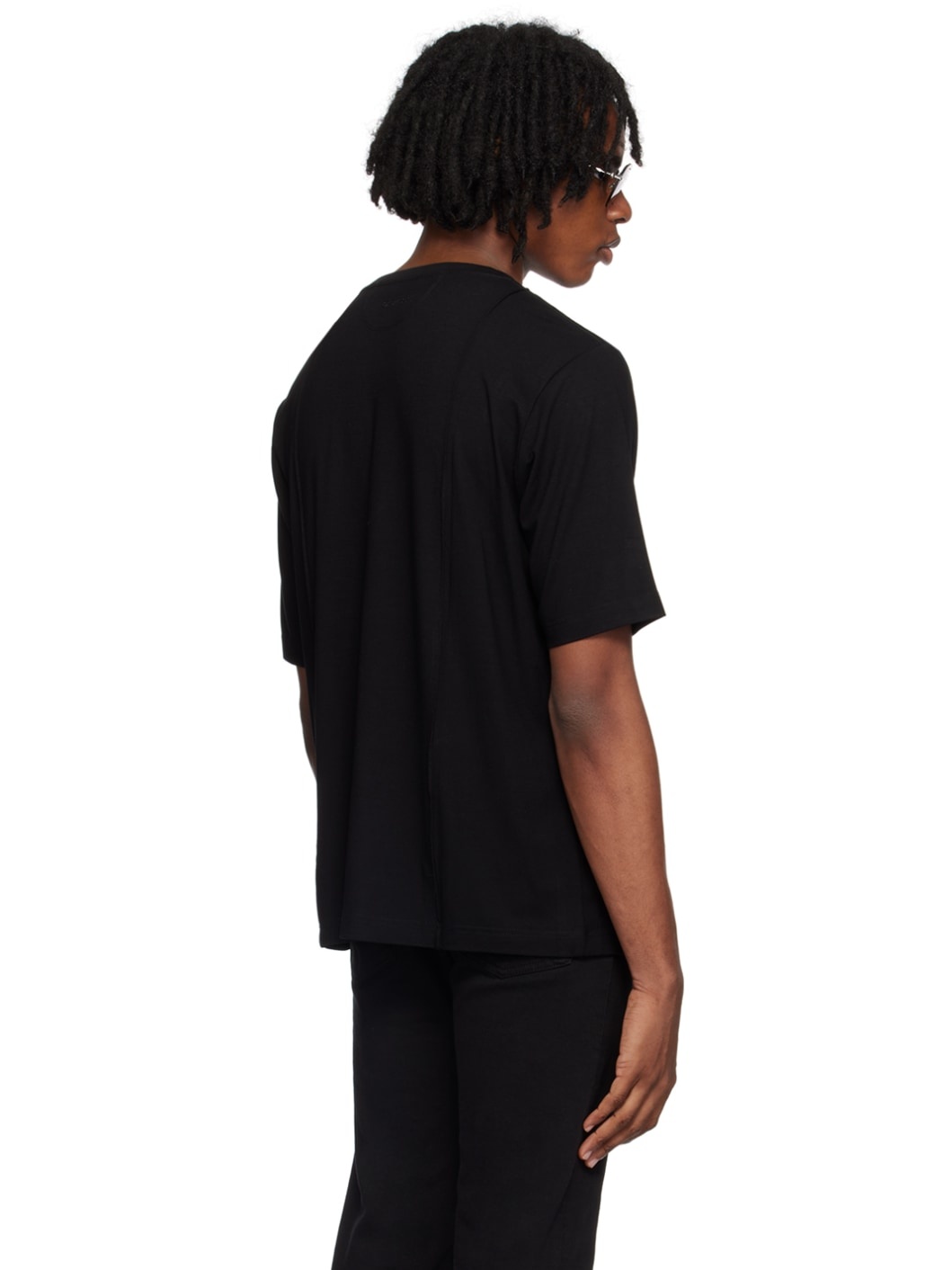 Black Creased T-Shirt - 3