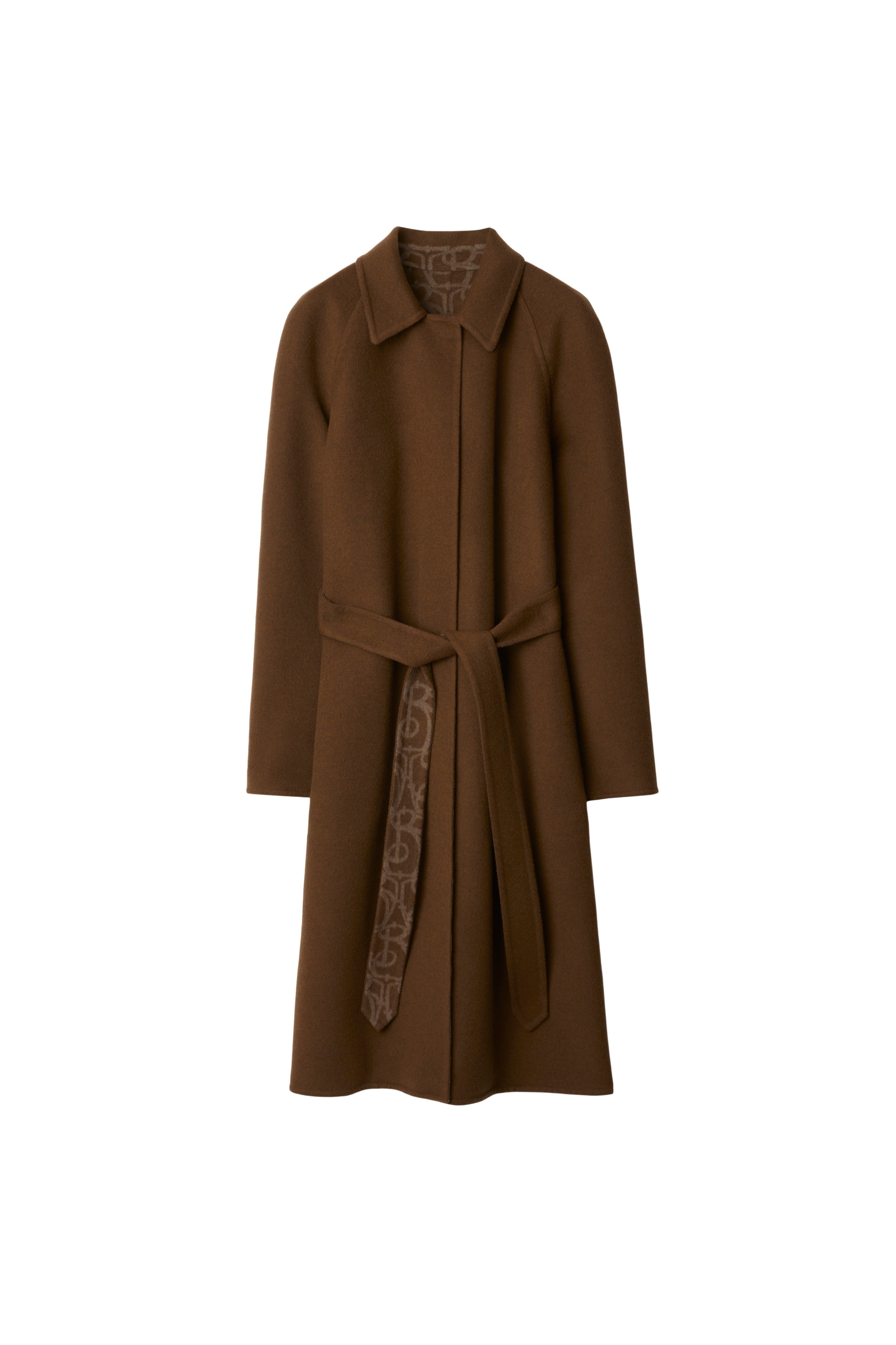 burberry Wool Cashmere Wrap Coat in Tor/canvas at Nordstrom - 1