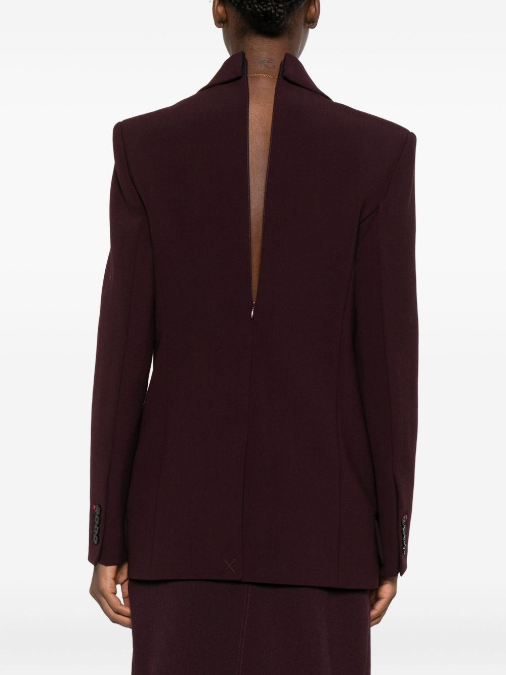 Wool crêpe jacket - 4