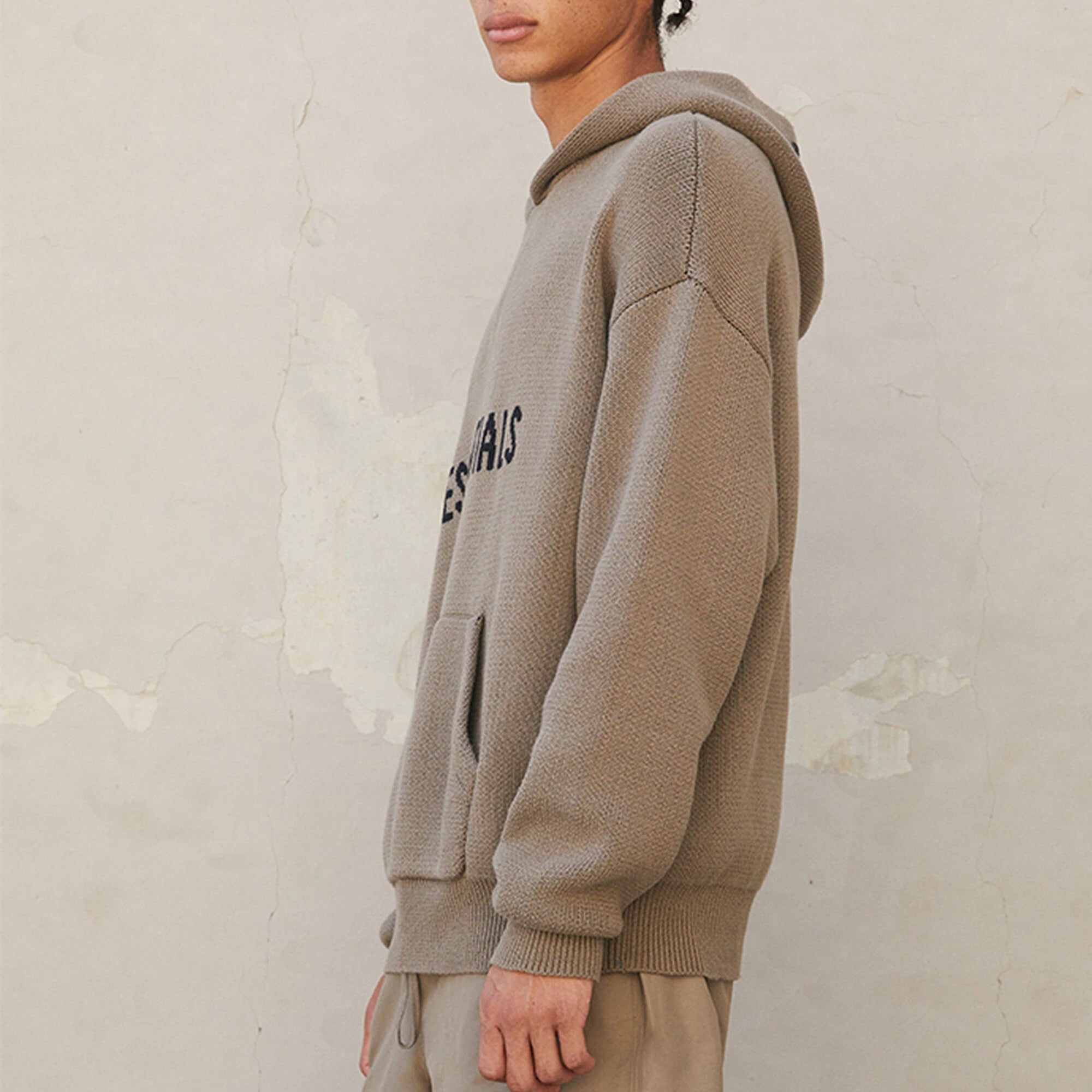 Fear of God Essentials FW21 Knit Pullover Logo Hoodie 'Harvest' FOG-FW21-014 - 5