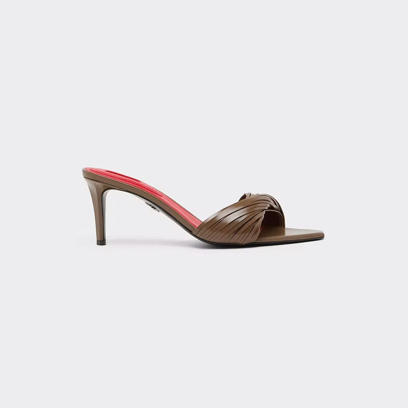 Leather Mules with Carved Fringes 7