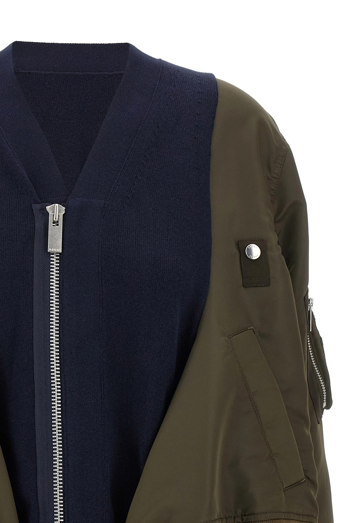 Nylon insert cardigan - 3