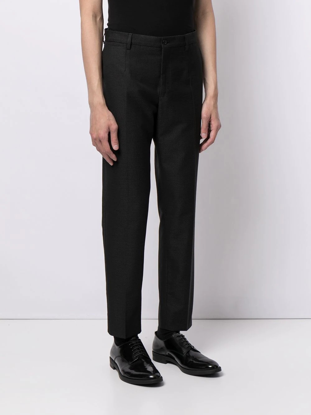 micro-dot tailored trousers - 3