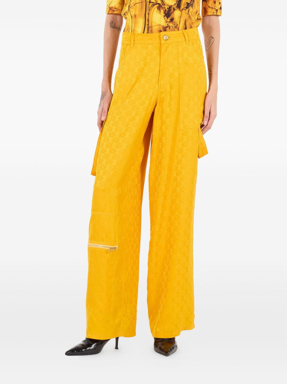 patterned cargo trousers - 3