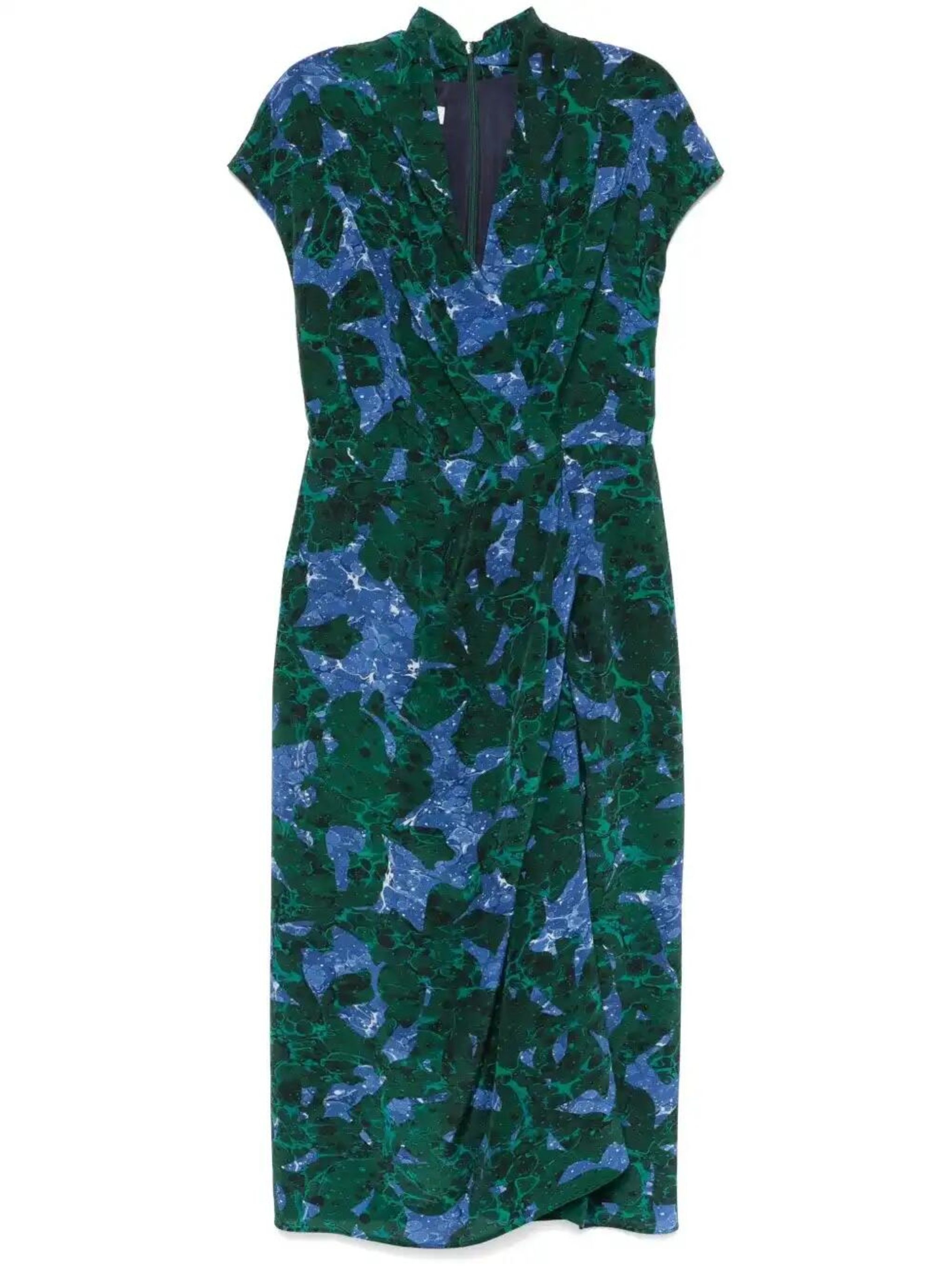 printed midi dress - 1