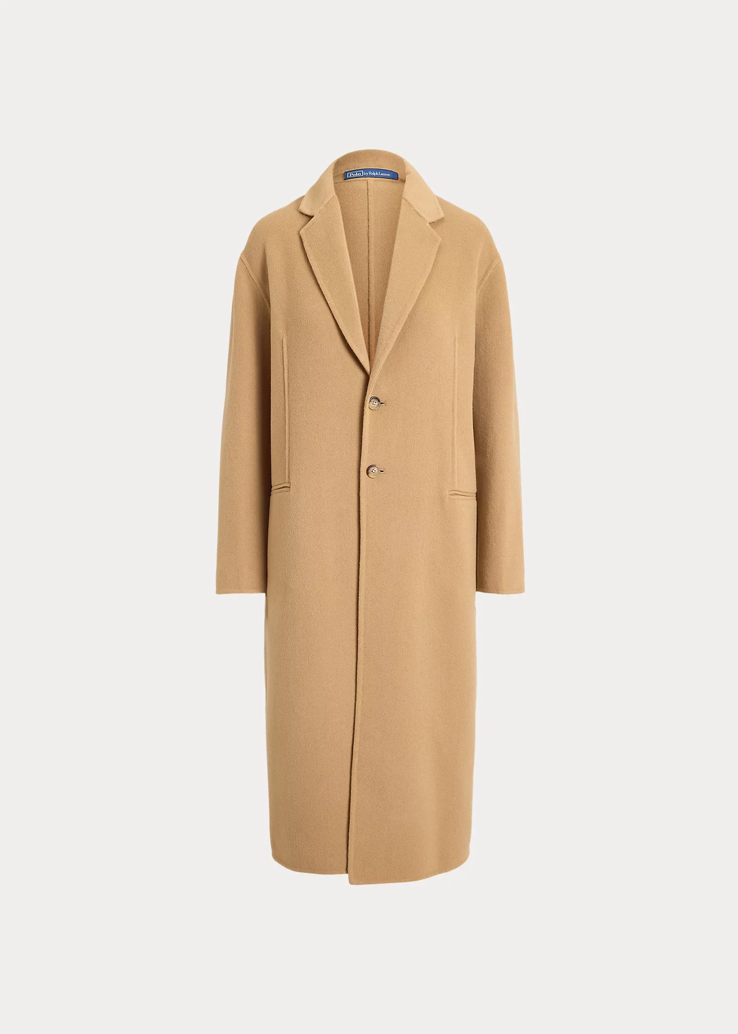 Double-Faced Long Wool Coat - 1