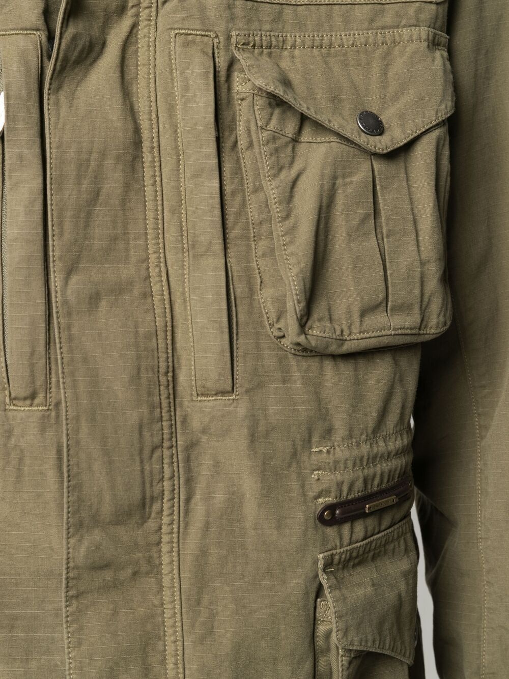 pocket-detail zip-up jacket - 5