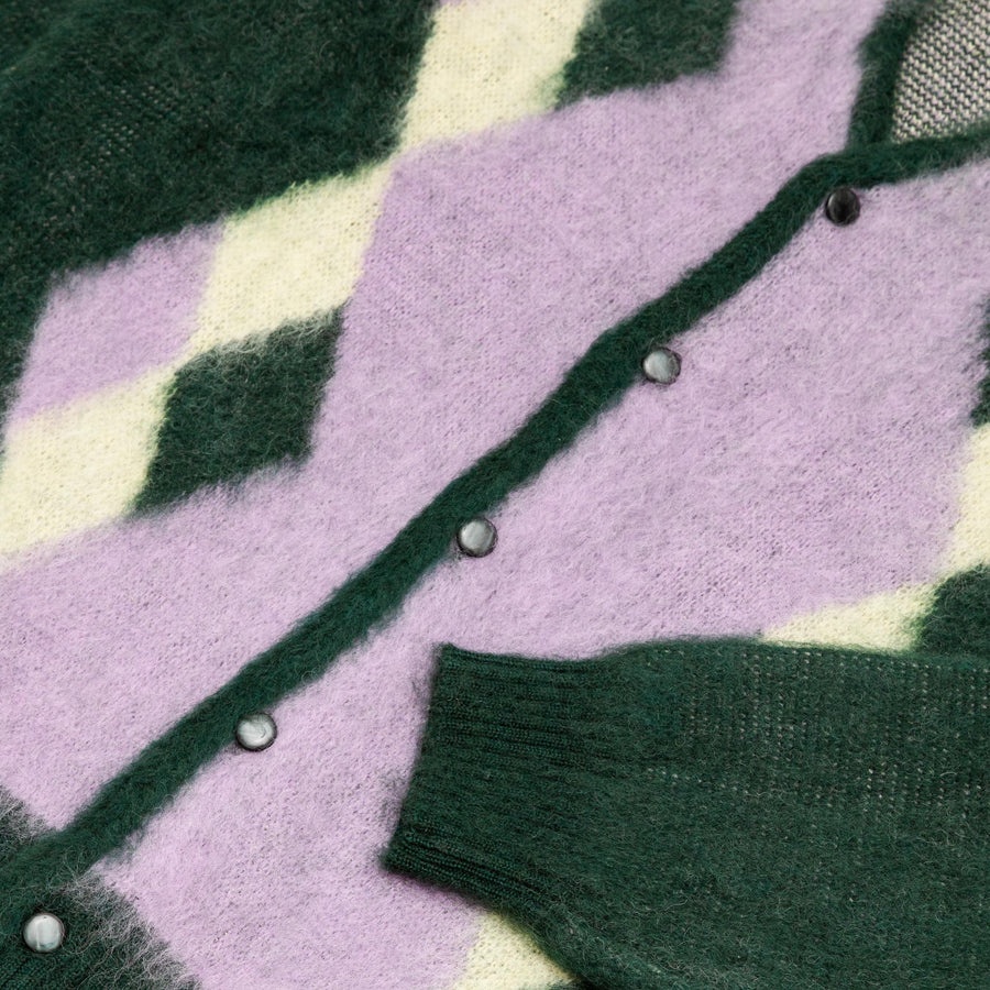 DIAMOND MOHAIR CARDIGAN - 3