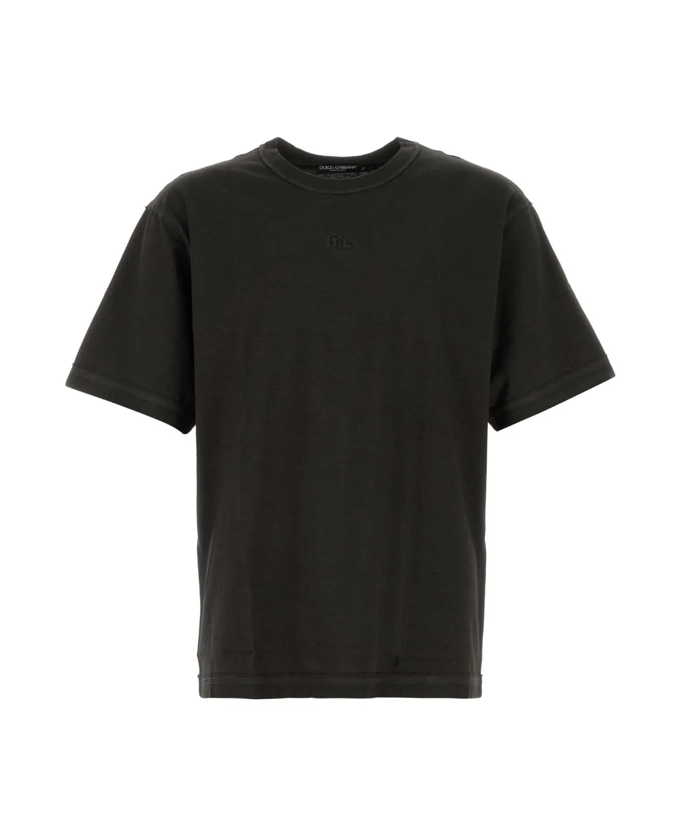 Black Cotton T-shirt - 1