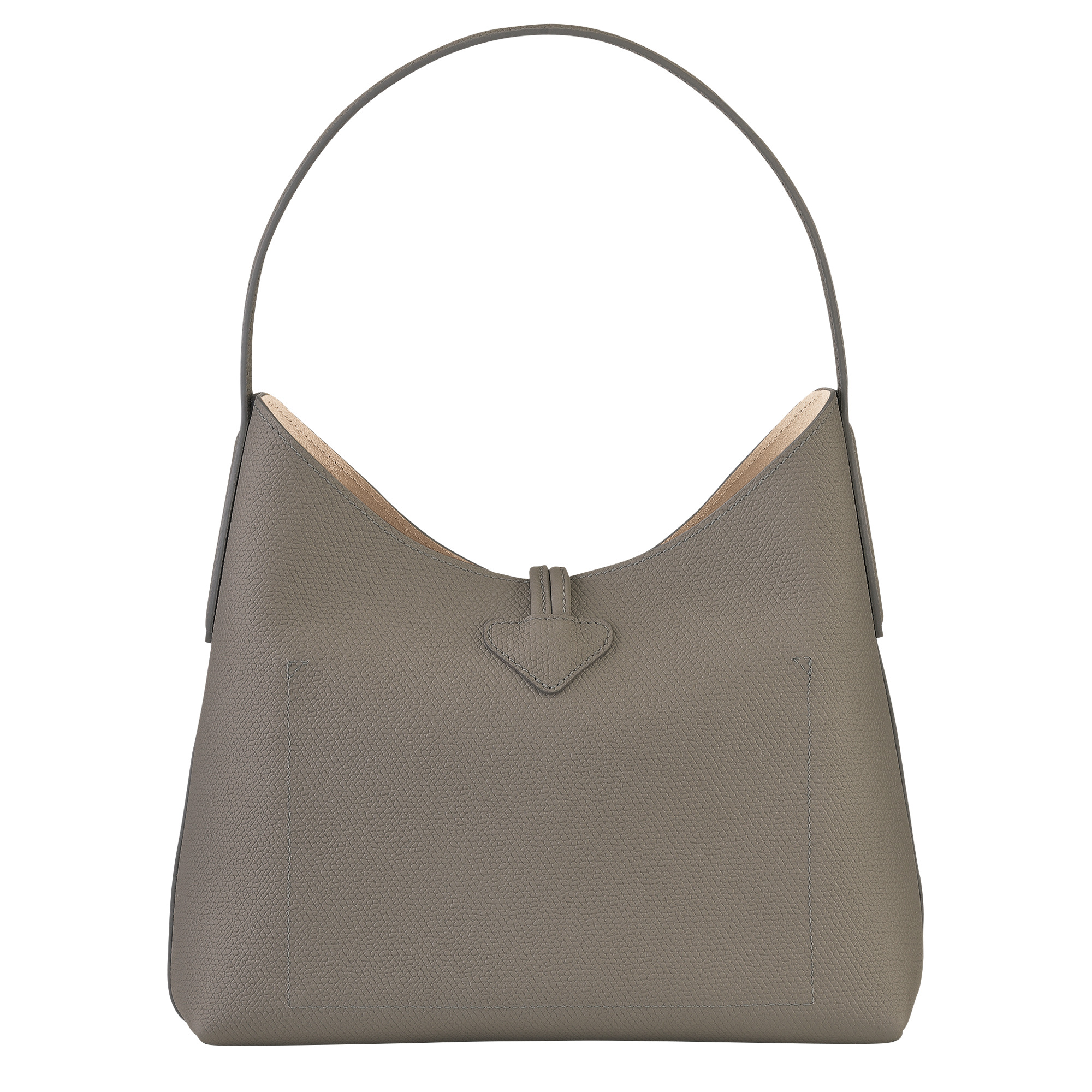 Longchamp Roseau Split Leather Tote in Gray