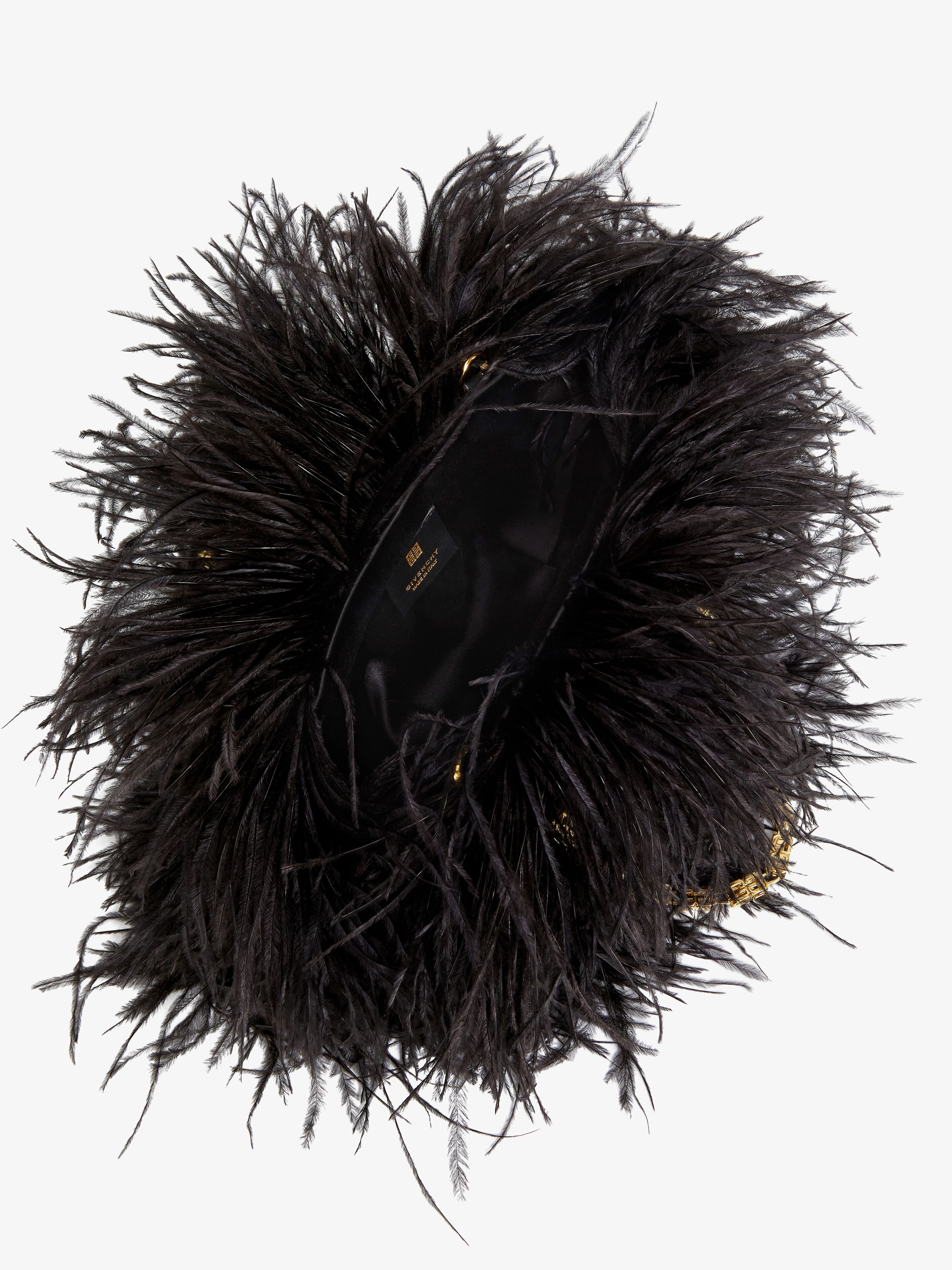 MINI KENNY BAG IN SILK WITH FEATHERS - 5