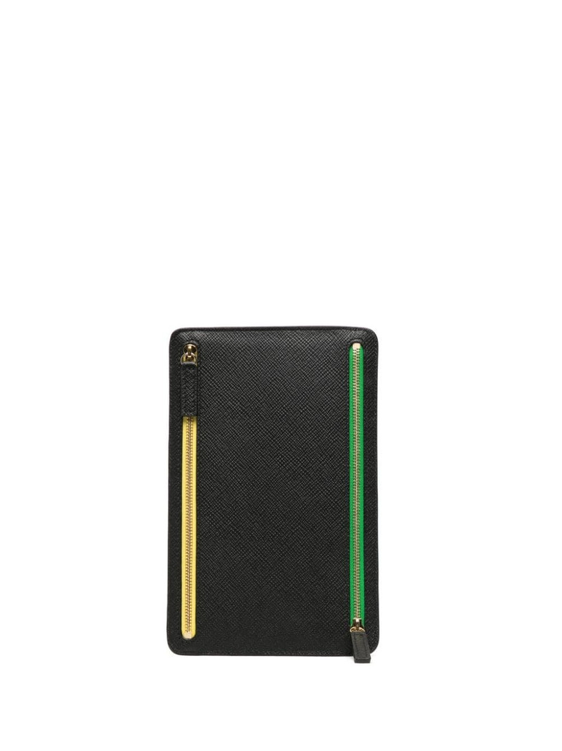 Smythson Panama leather currency case outlook