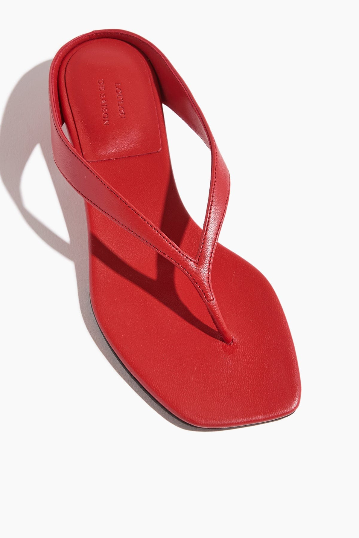 Coda Mini Wedge Flip Flop in Tomato - 4