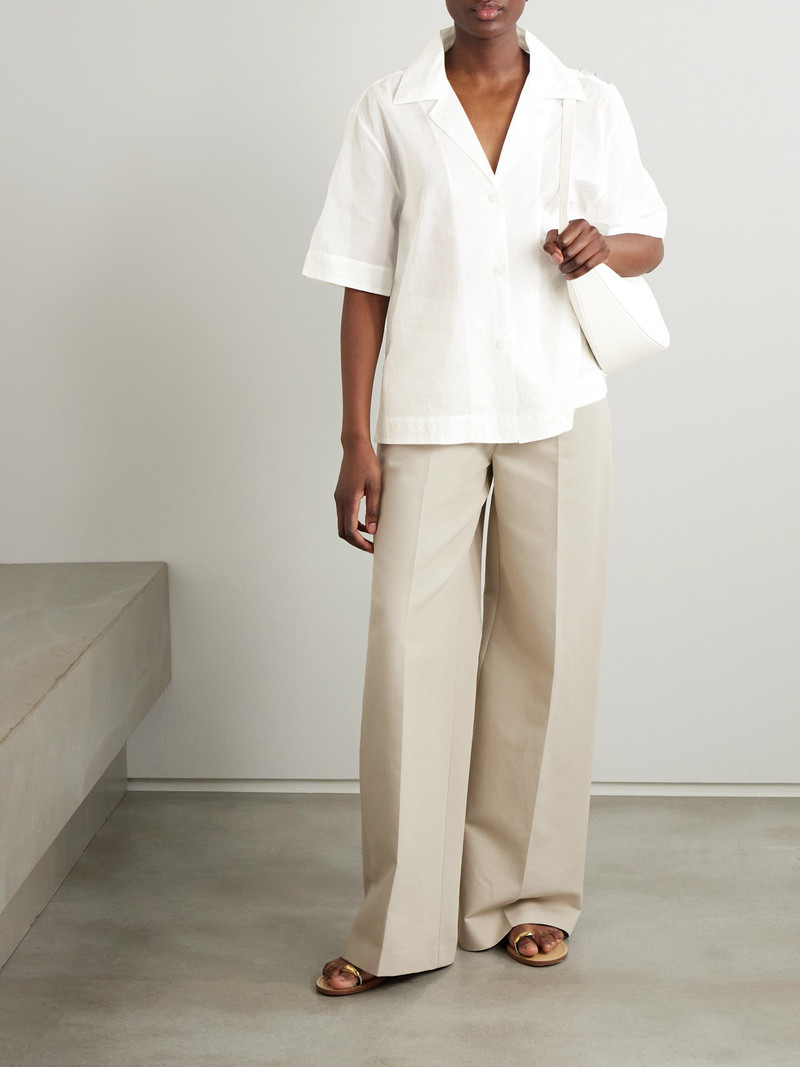 RÓHE Embroidered Silk-organza Shirt outlook