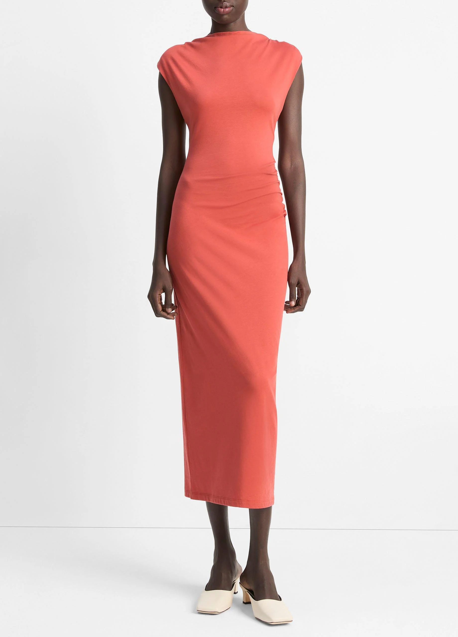 Pima Cotton Muscle-Tee Dress - 1