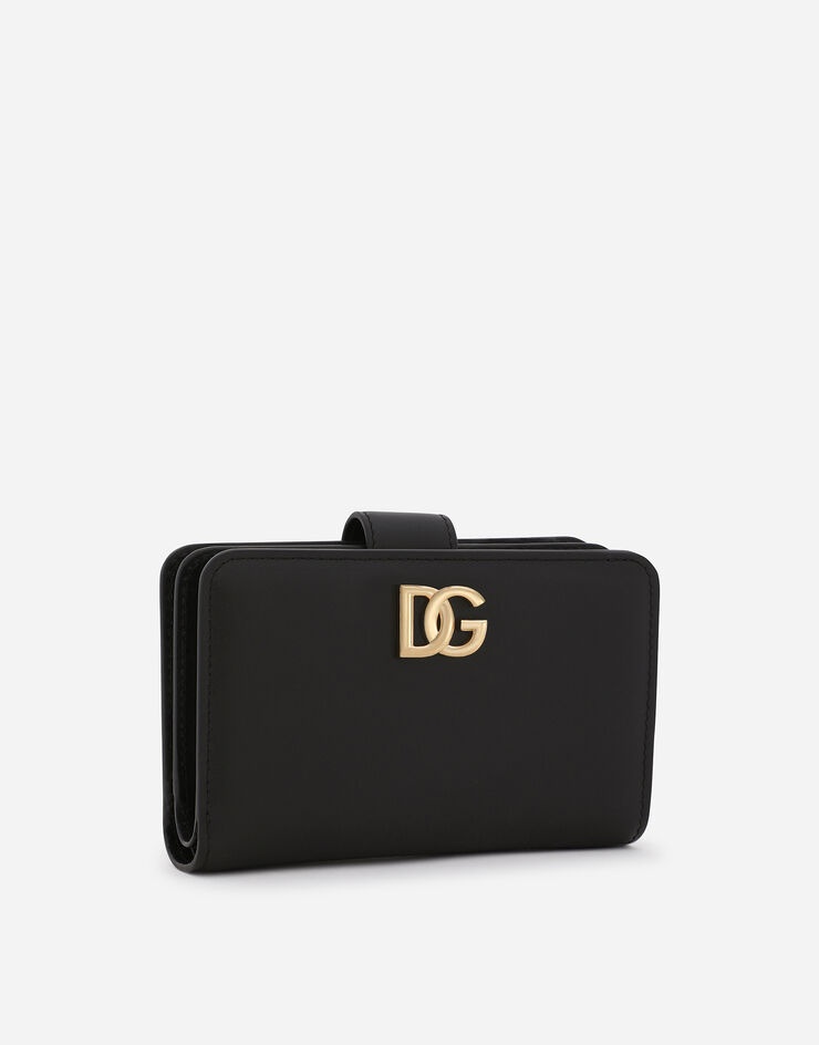 Calfskin wallet with DG logo - 2