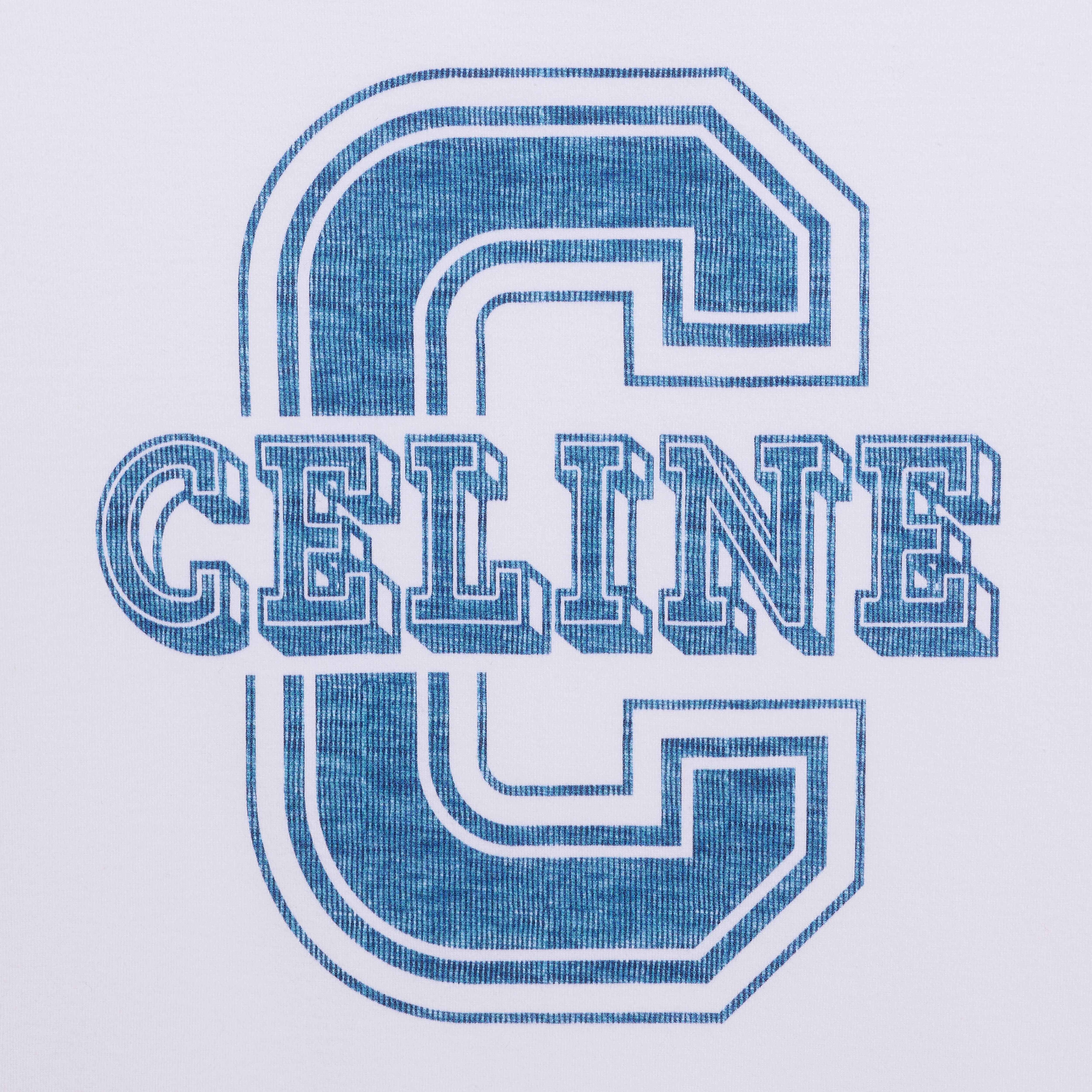 CELINE BOXY COTTON JERSEY T-SHIRT - 3