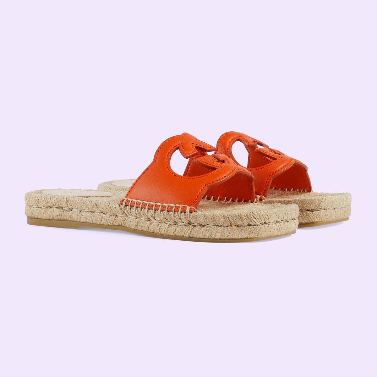 Women's Interlocking G cut out slide sandals - 2