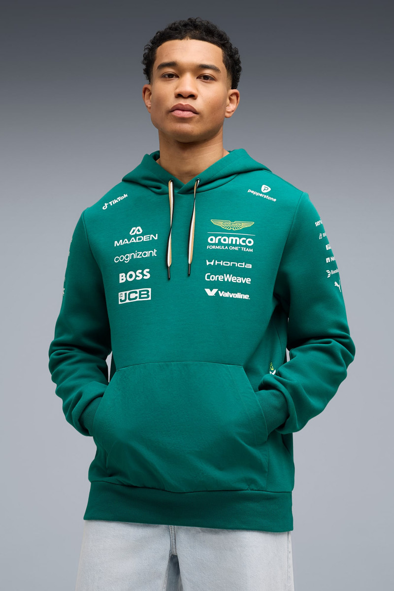PUMA PUMA x ASTON MARTIN ARAMCO F1® TEAM Men's Replica Hoodie outlook