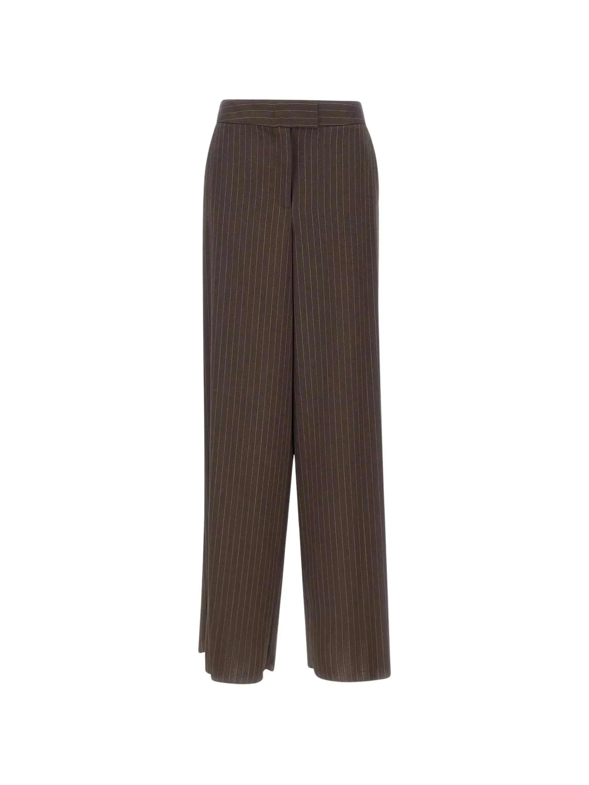 Brown Striped Pants by Marella - 1