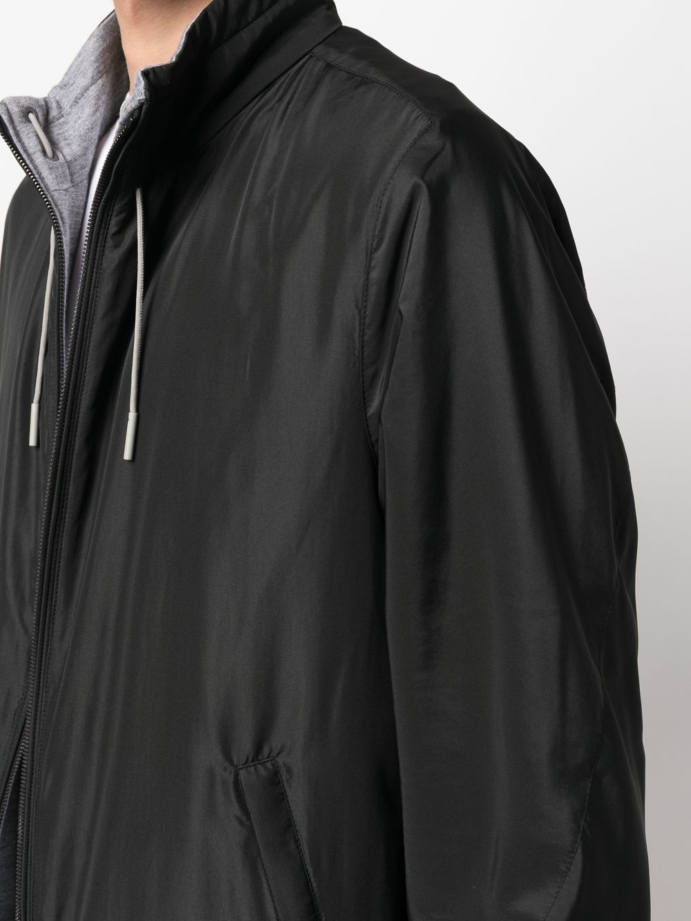logo-print reversible jacket - 5
