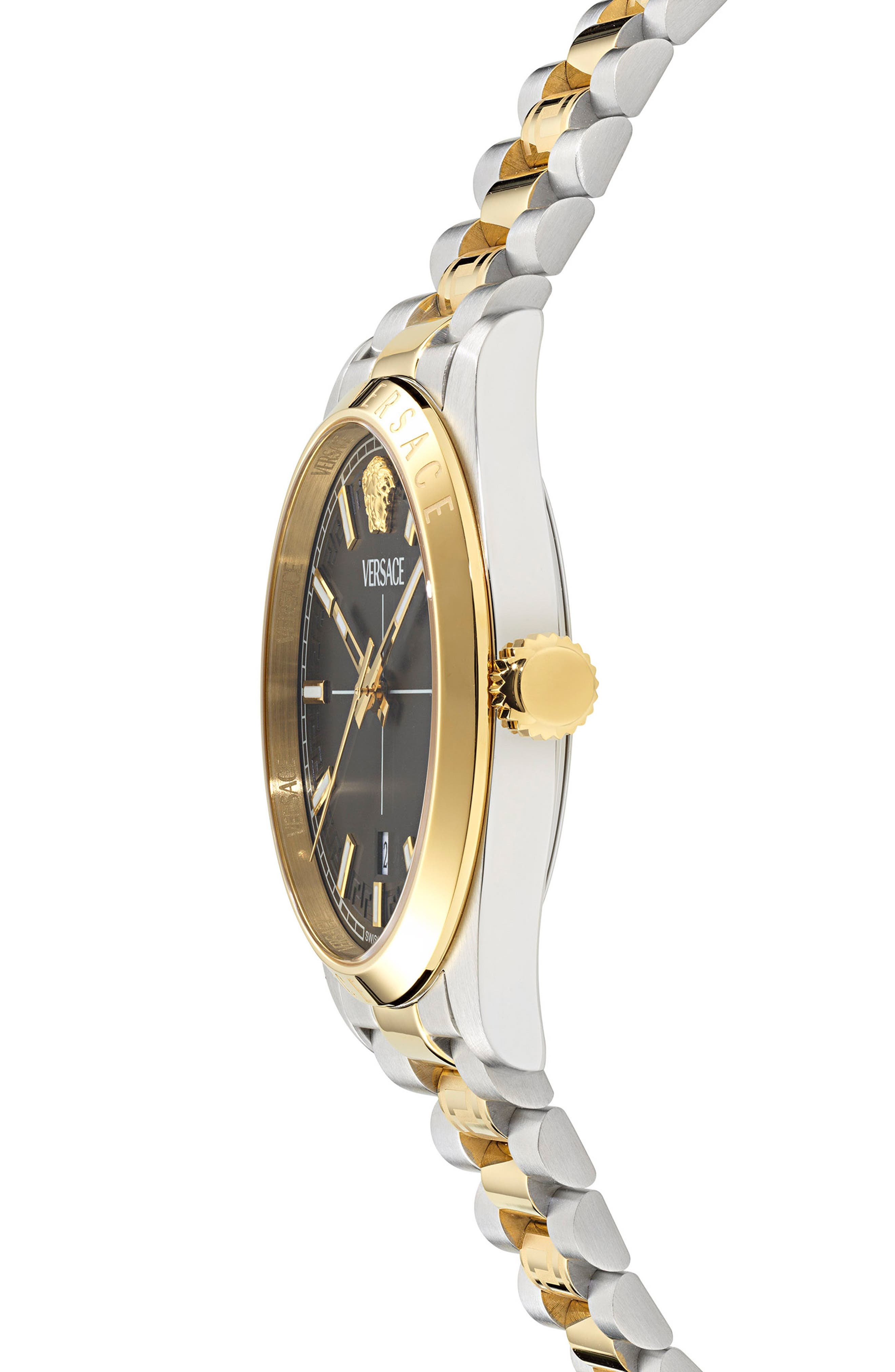 Versace Millenyium Bracelet Watch, 40mm in Two Tone at Nordstrom - 3