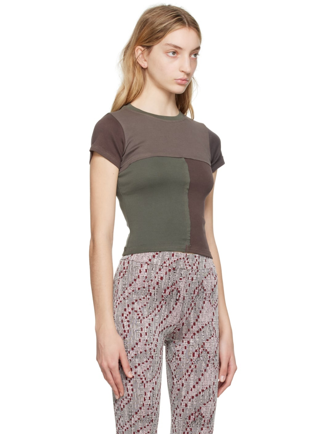 Brown Lapped T-Shirt - 2