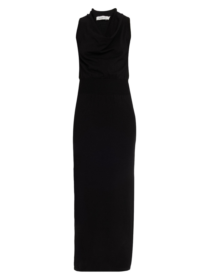 Women's Ramona Knit Cowlneck Sleeveless Maxi Dress - Black 1