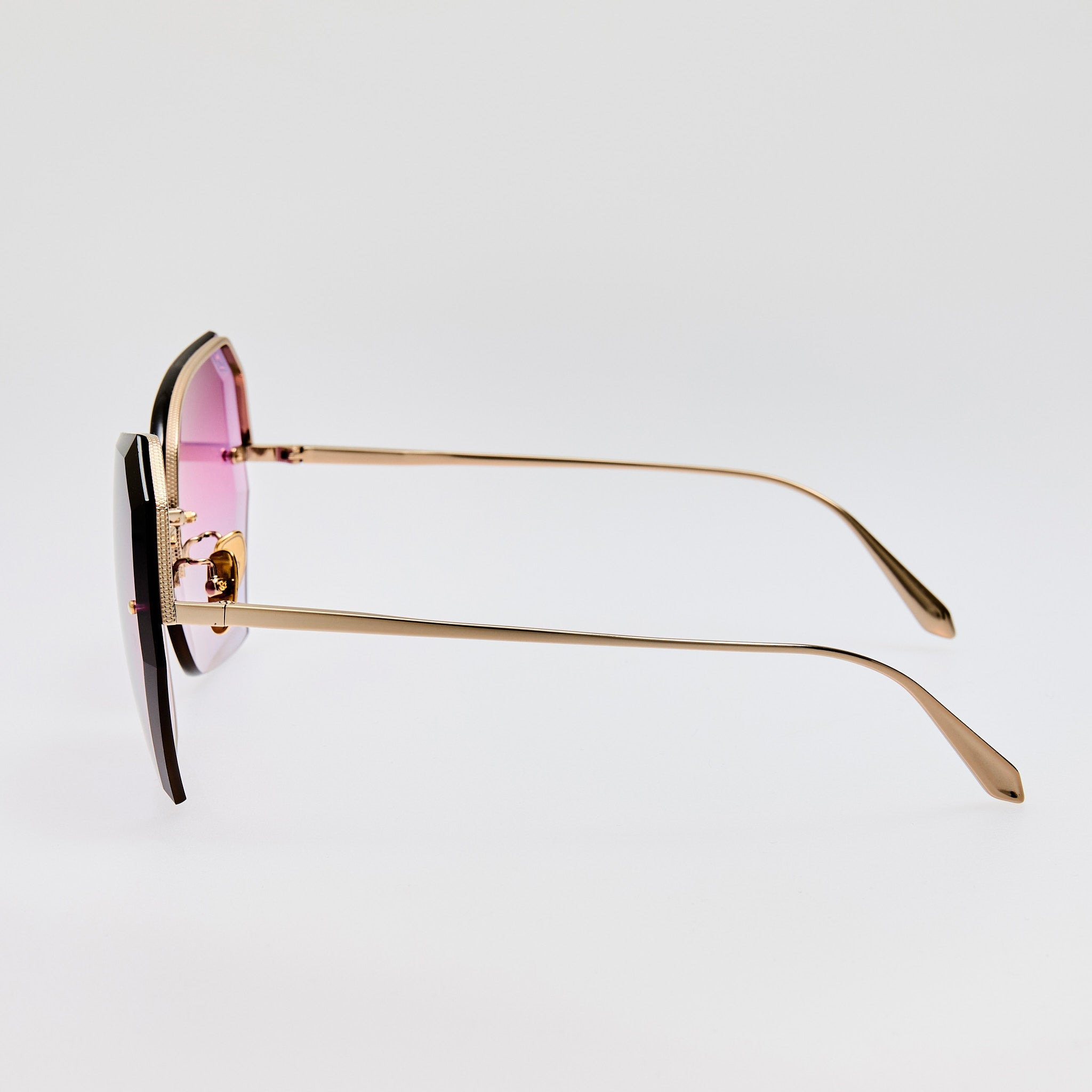 Lila Sunglasses in Purple and Gold - 5