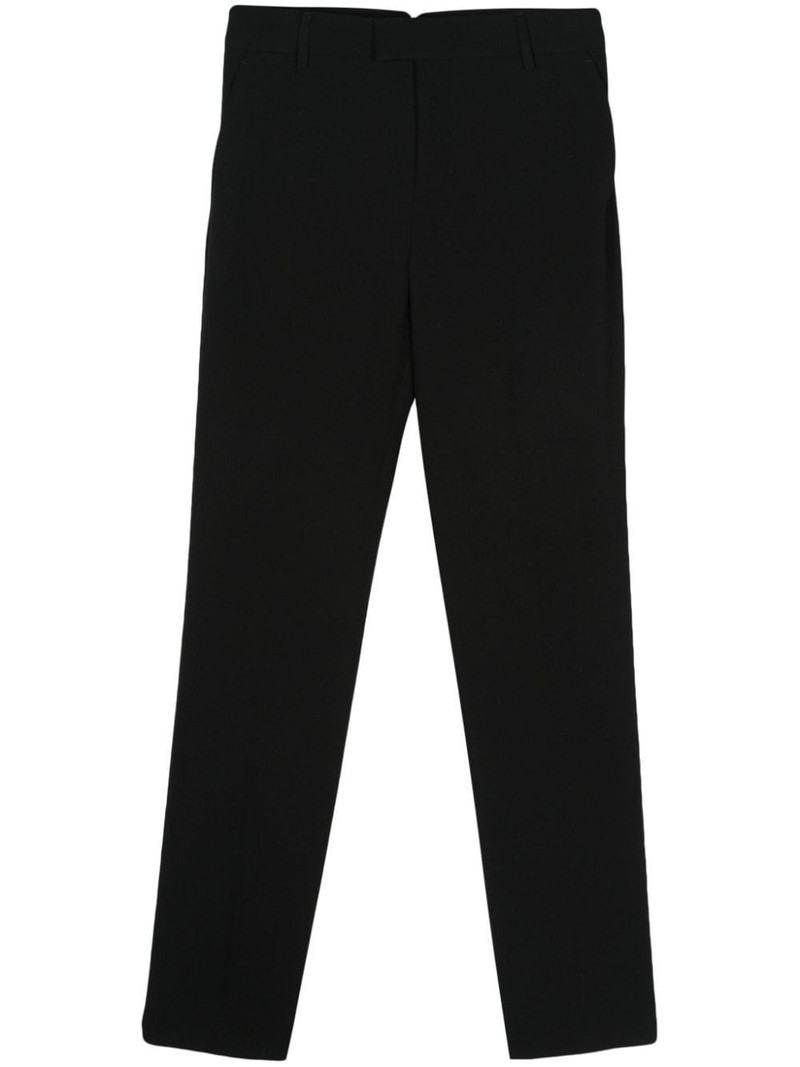 crepe tapered-leg trousers 1