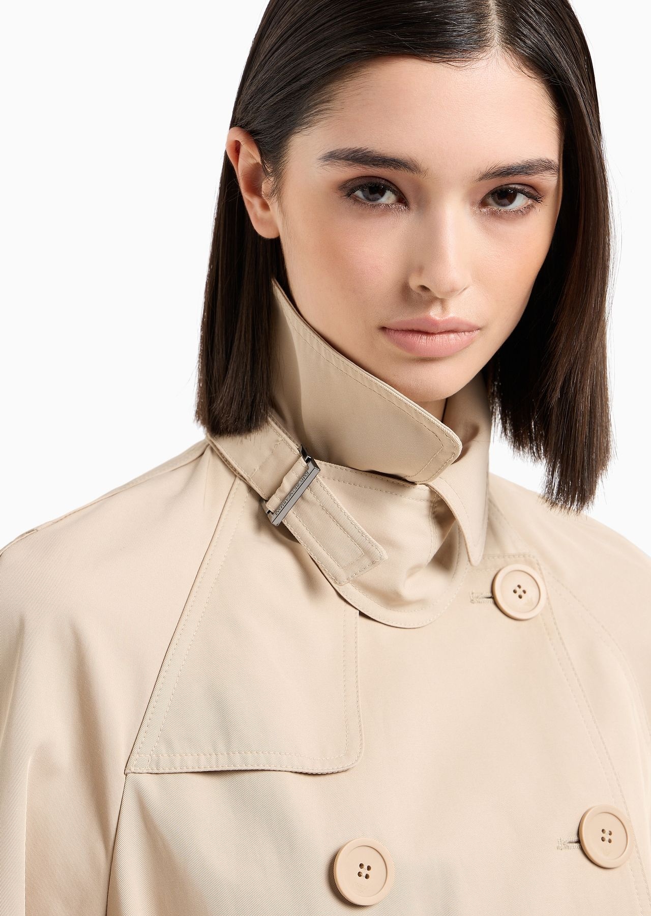Double-breasted trench coat in water-repellent gabardine - 5