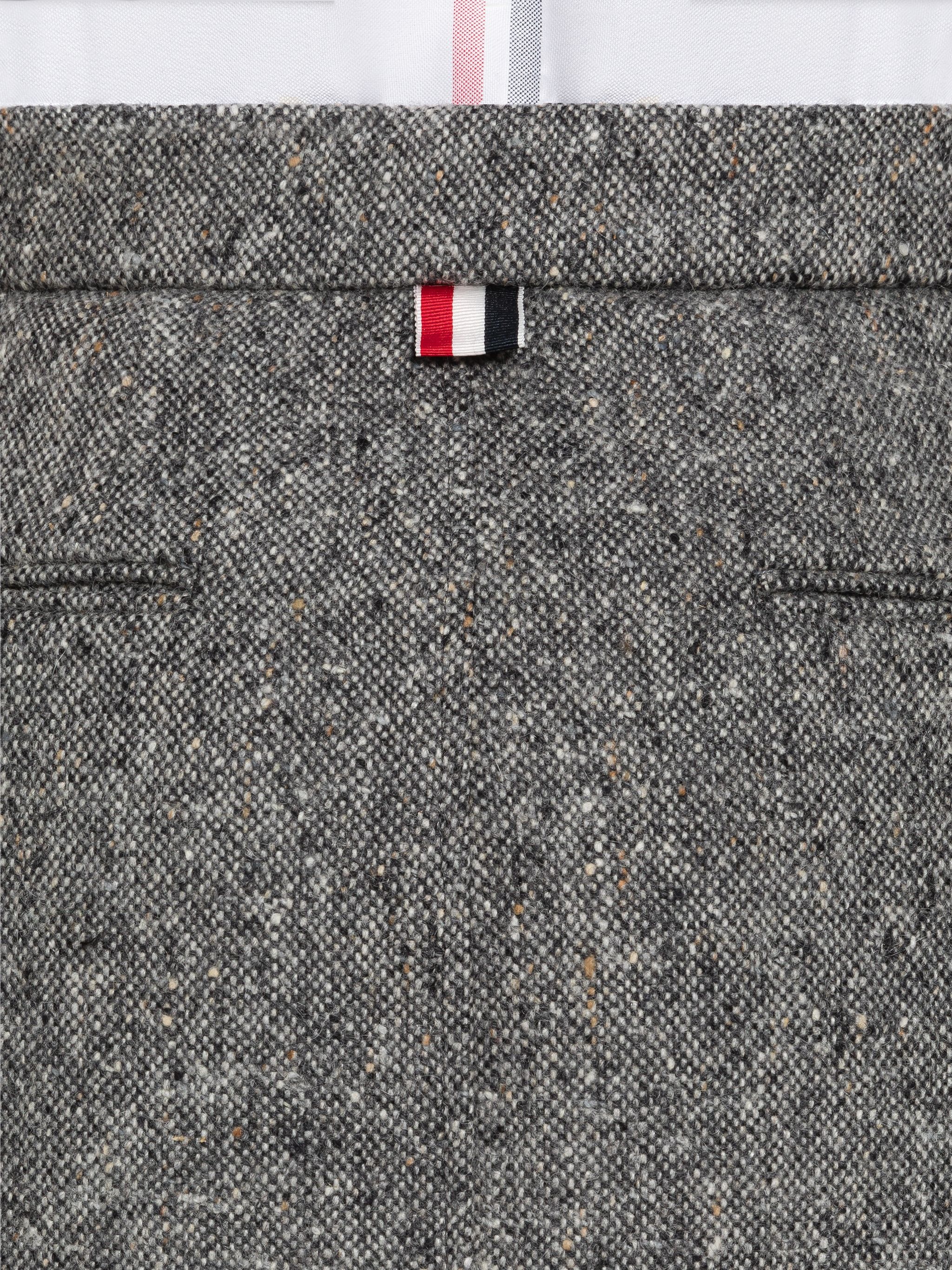 Donegal Wool Double Breasted Sack Mini Skirt - 6