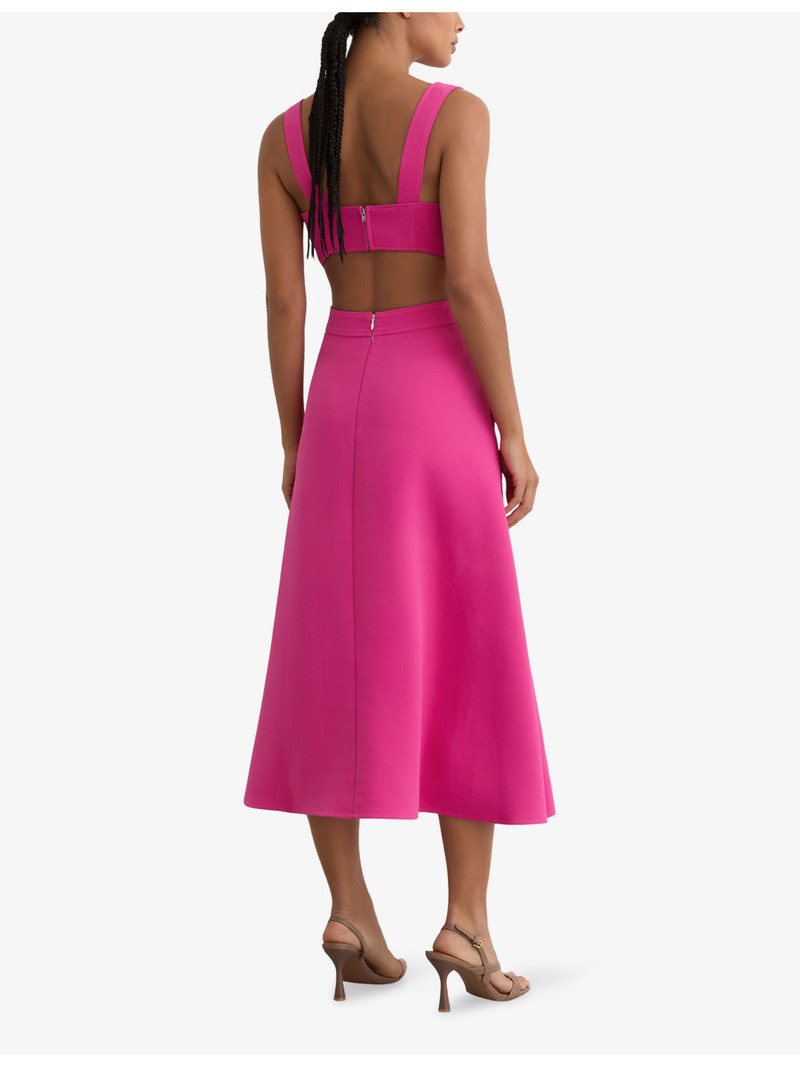 Dina Cut-Out Woven Midi Dress 4