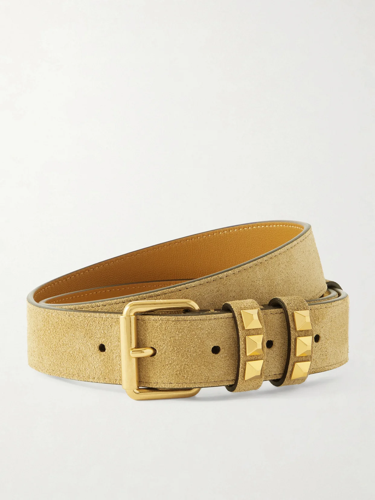 Embellished Suede Belt - 1