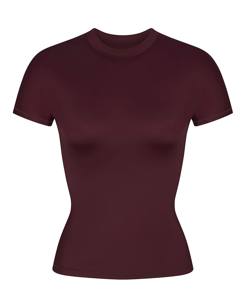NikeSKIMS Shine Women's Mock-Neck Short-Sleeve Top 10