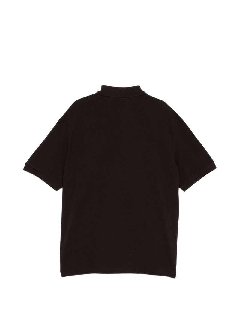 LACOSTE logo-patched short-sleeve polo shirt outlook