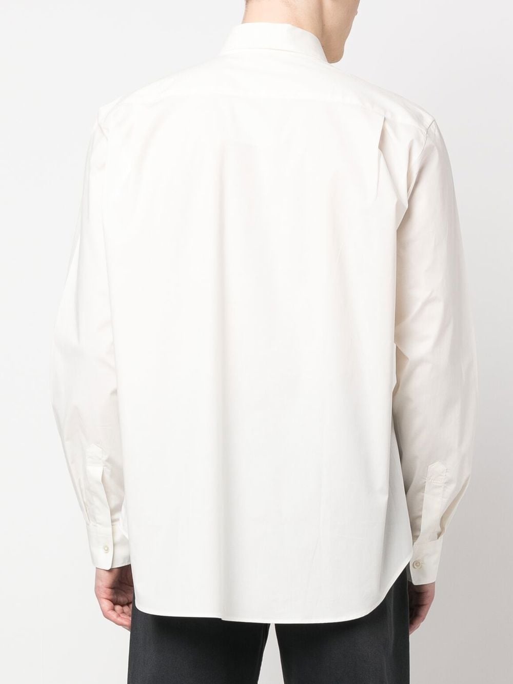point-collar stretch-cotton shirt - 4