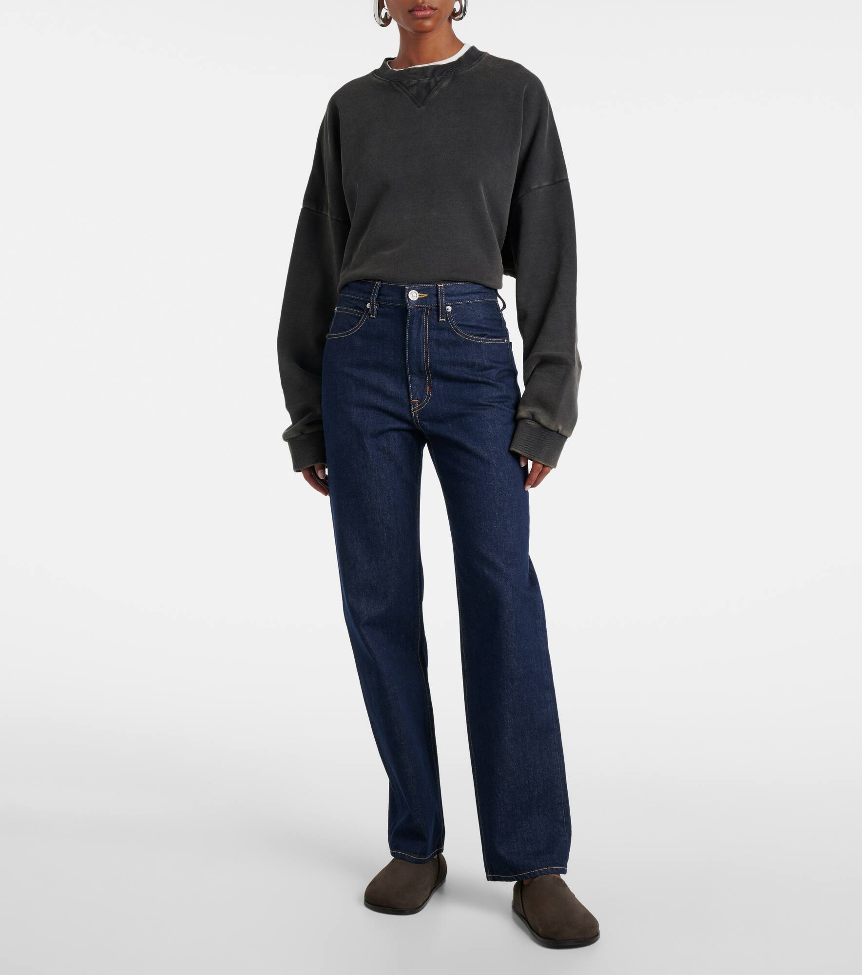 London high-rise straight jeans - 7