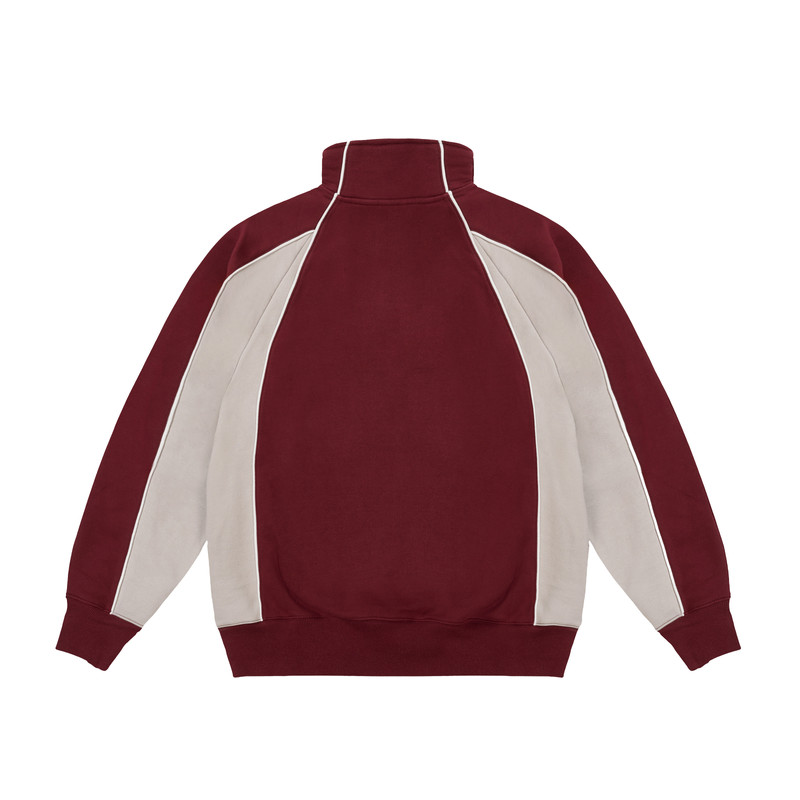PALACE COURTSIDE 1/4 ZIP TAWNY PORT / CONCRETE GREY outlook